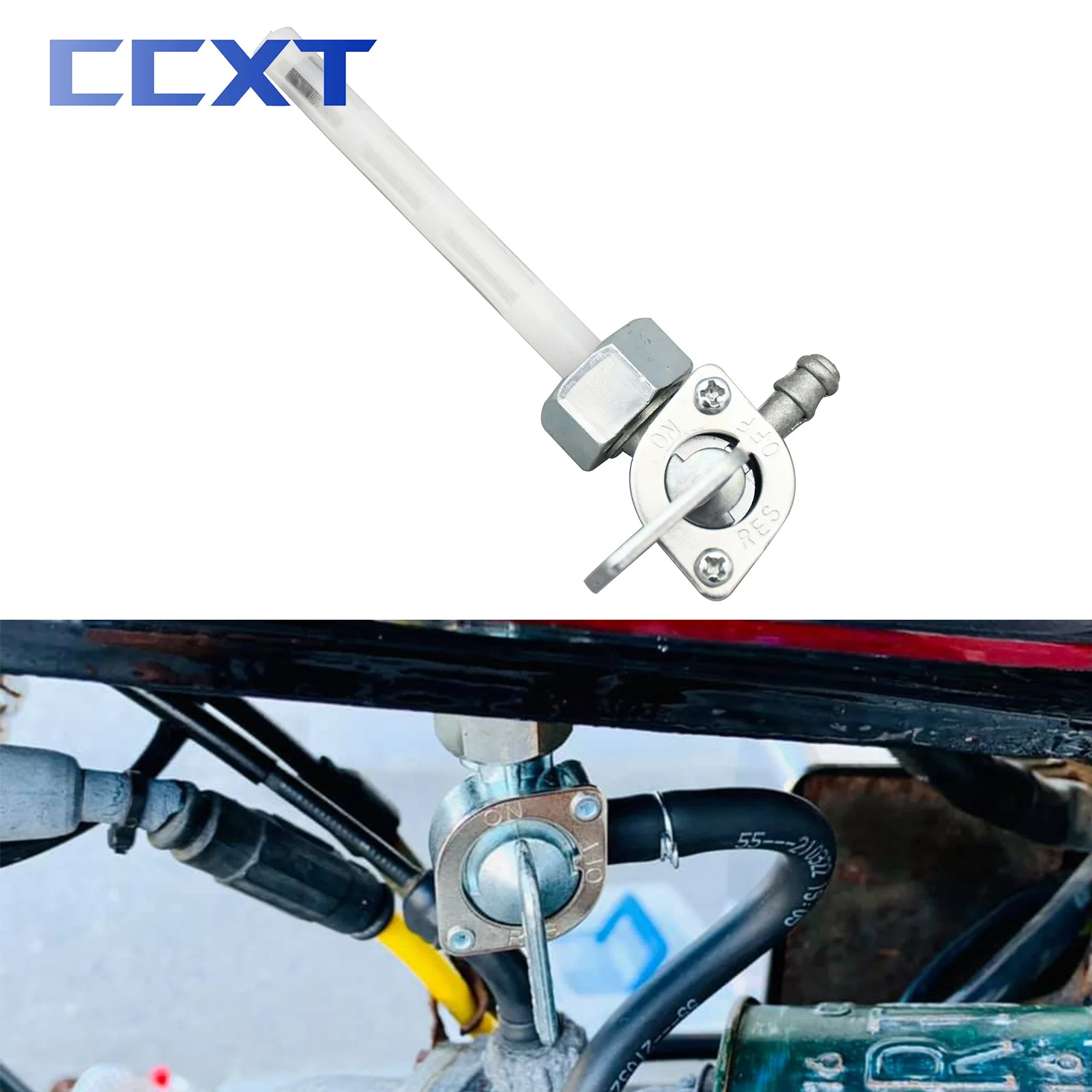 M14 Motorcycle Gas Petrol Fuel Tank Switch Tap Petcock Valve Open/Close Switches For Honda CM185T CM200T CB125S CT125 TL125S Z50