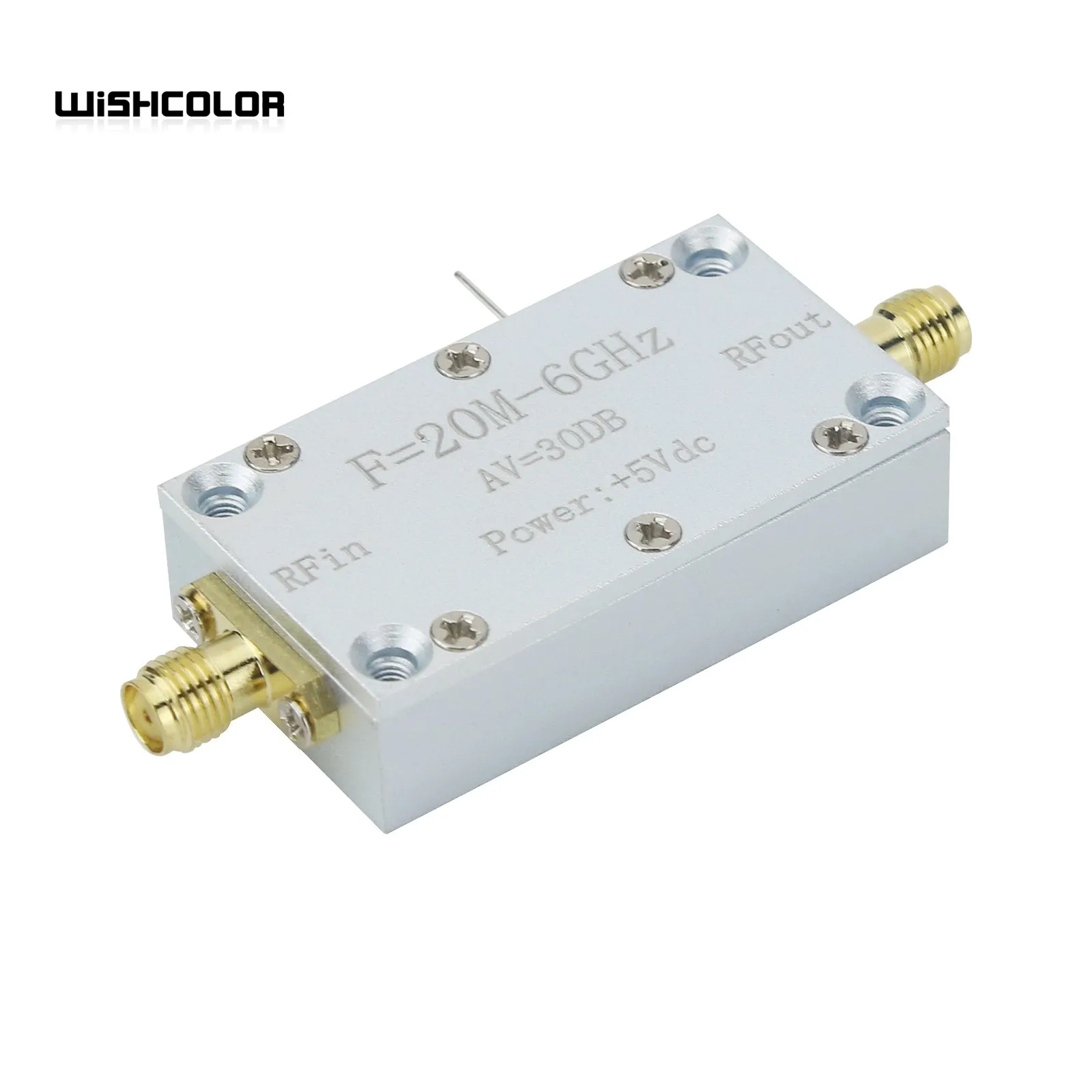 Hamgeek 20MHz-6GHz LNA 40DB V2 High Gain Wideband RF Low Noise Amplifier for Radio Receivers Communication