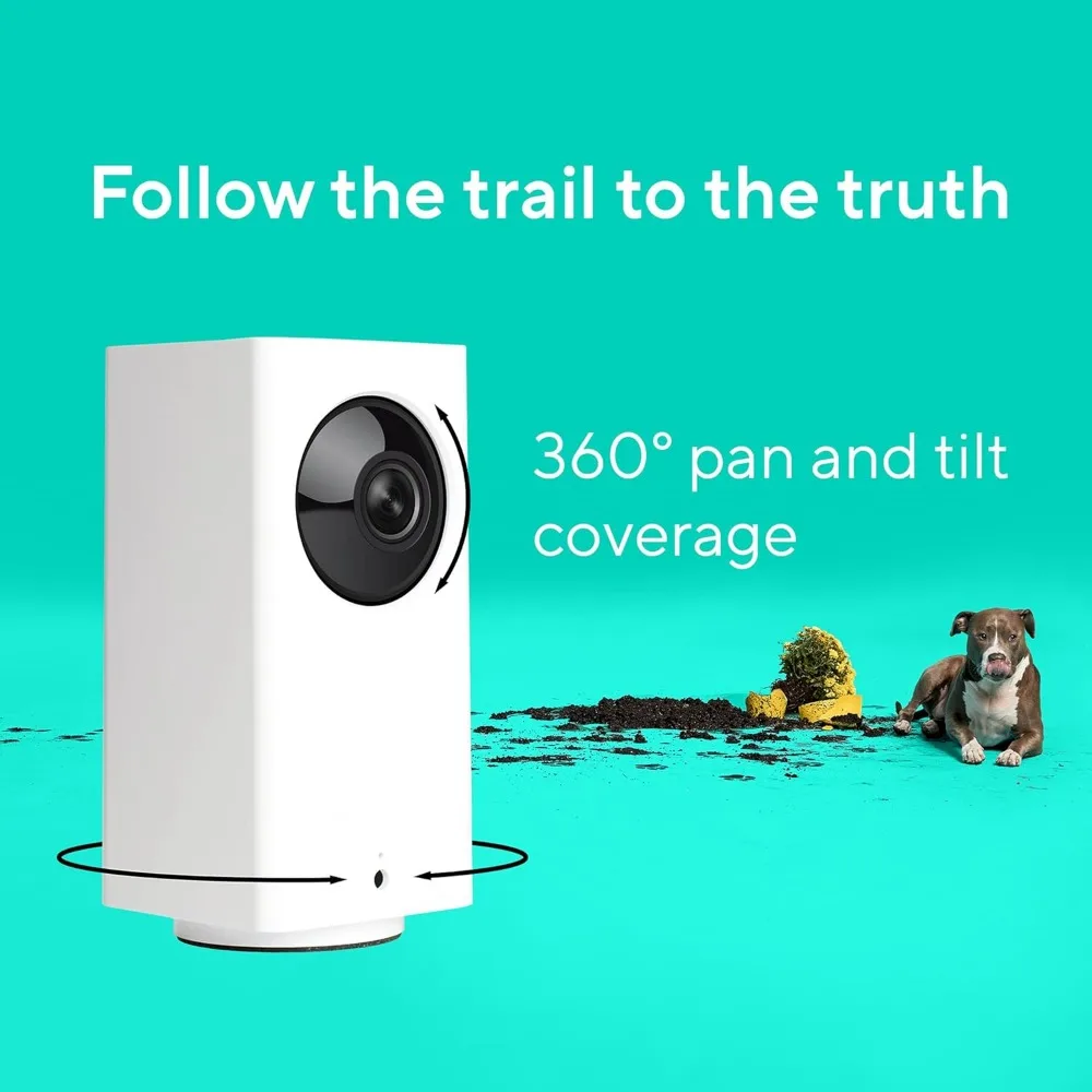 Kamera Cam pan v2 360 °   Kamera dla zwierząt z aplikacją na telefon, kamera bezpieczeństwa PTZ do użytku wewnątrz pomieszczeń, inteligentna kamera do monitoringu psa, kota, dziecka, seniora, zestaw 2 sztuk