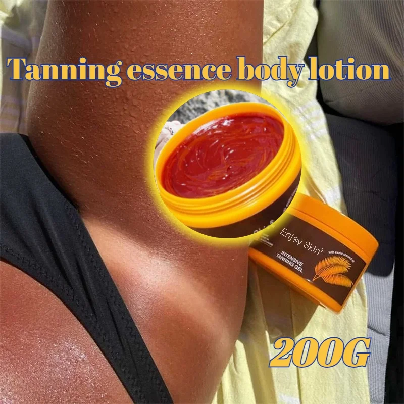 Tanning Essence Body Milk Smooth Skin Exfoliating Wheat Bronze Sunlight Tanning Tanning Scrub 200g