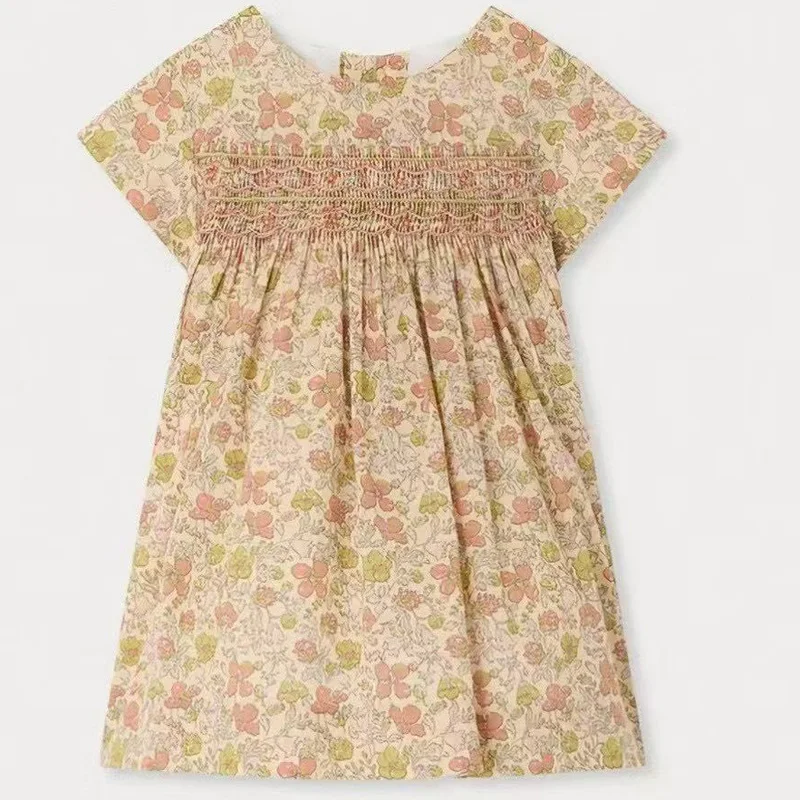 Pre-sale(ship October) 2026 New BP Girls Floral Dress Clothes for Kids Girl Boys Sweaters Baby Girl Outfit Set Size 2-16 Years