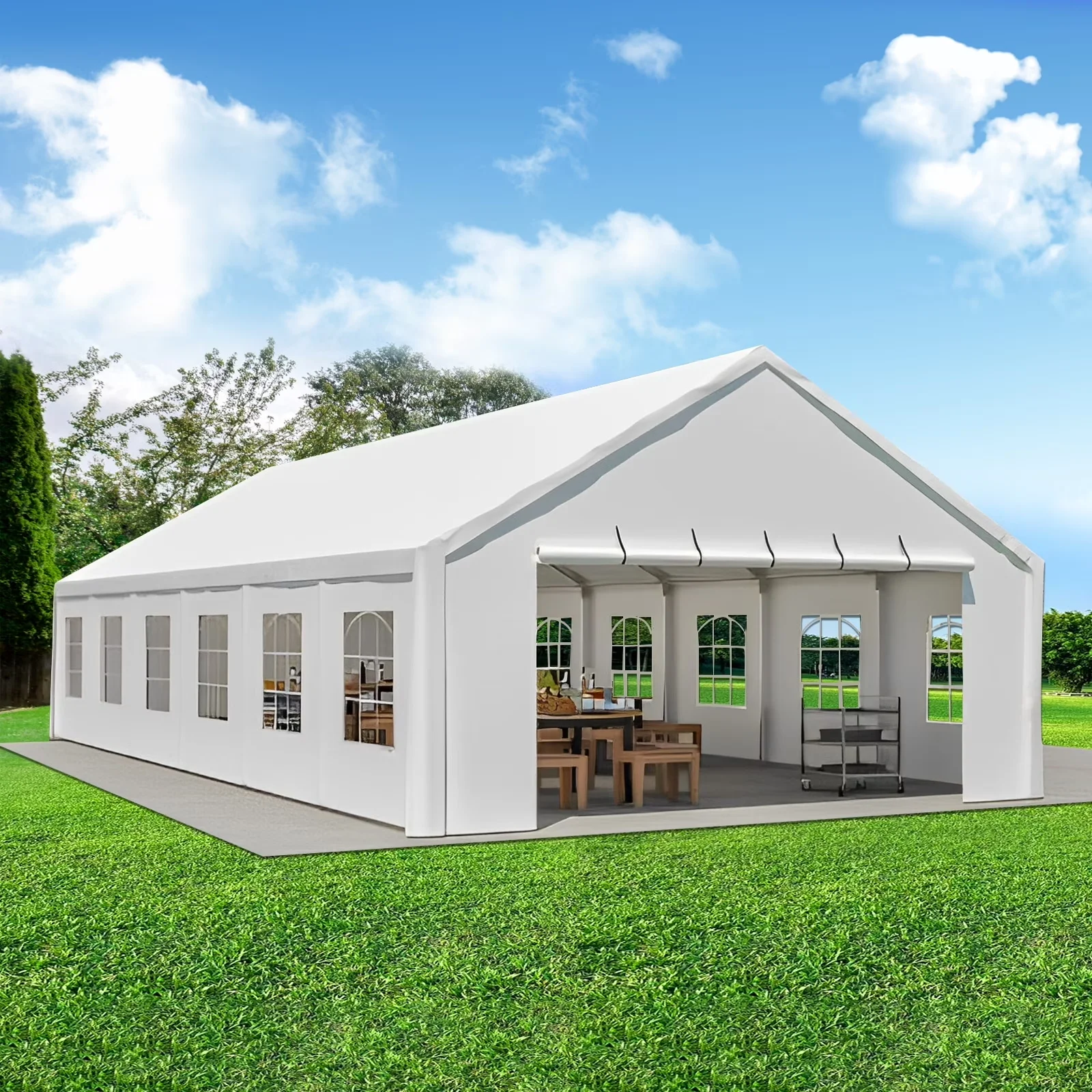 Wholesale Larger White Pvc Wedding Tent Aluminum Frame Tentes Pour Événements Marquees Party Exhibition Event Tents For Events
