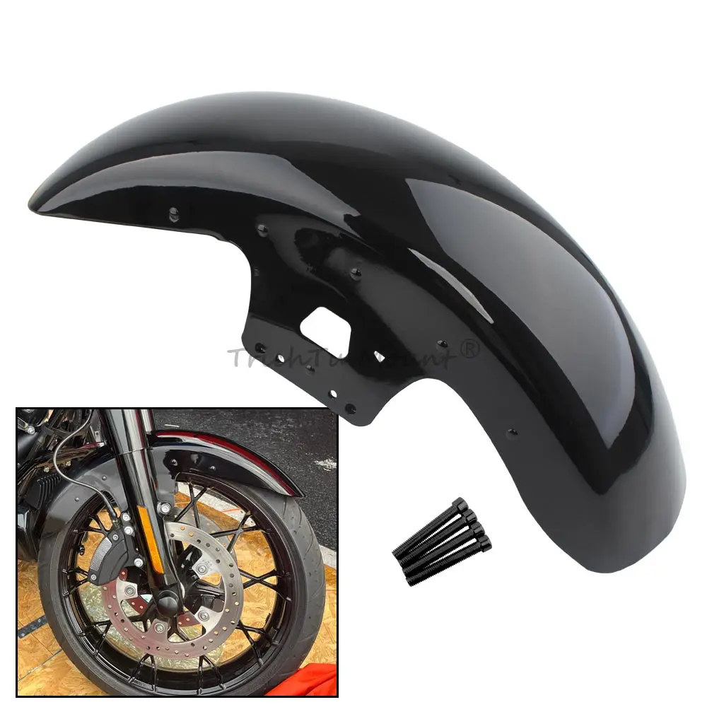 

Motorcycle Front Fender 19" Wheel Wrap Mudguard For Harley Touring Road King Electra Street Glide FLHR FLHT FLHX FLTRX 2014-up