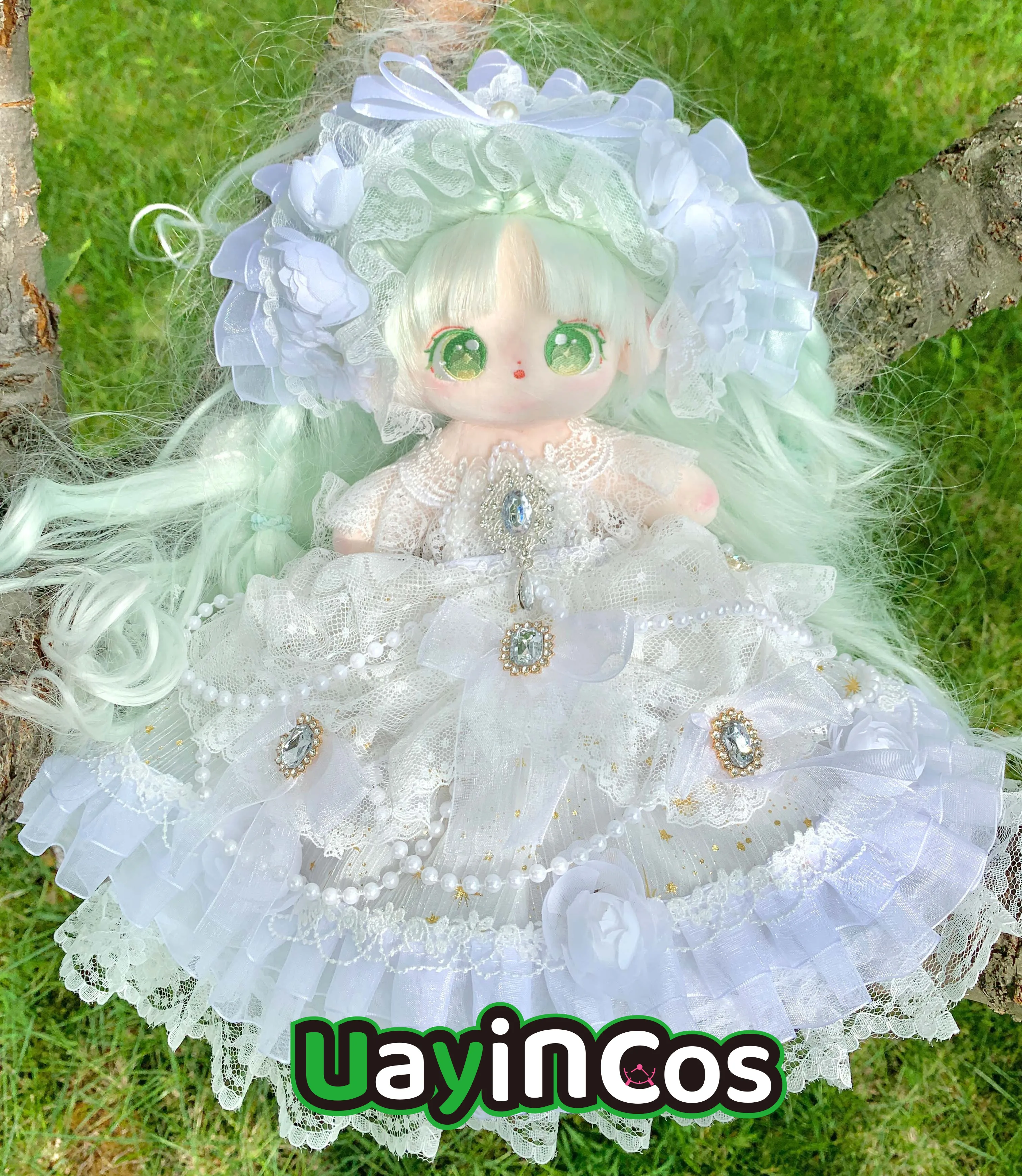 

20cm 30cm Doll Clothe Elf Princess Fairy Hanfu Lolita Sweet Dress Skirt Stuffed Plushies Plush Doll Accessories Anime Toy Kids G