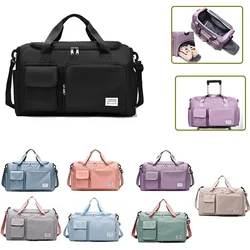 Sports Fitness Bag for Women Large Capacity Dry Wet Separation Leisure Travel Handbag Luggage Backpack