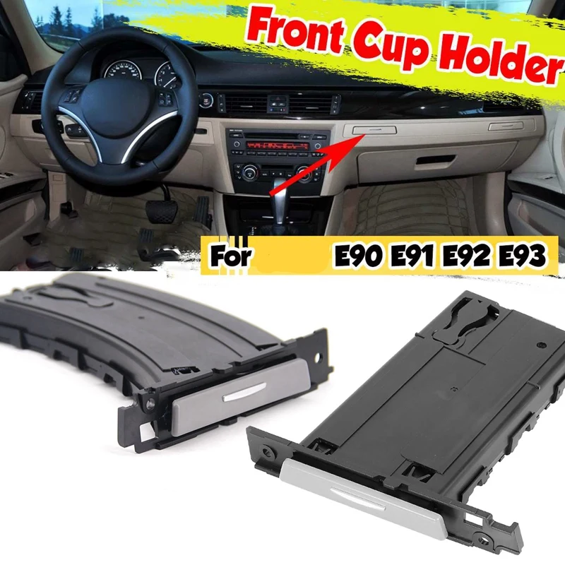 

Car Cup Holder Left&Right Cup Drink Holder Water Cup Holder For-BMW 3 SERIES E90 E91 E92 E93 51459173469 51459173463