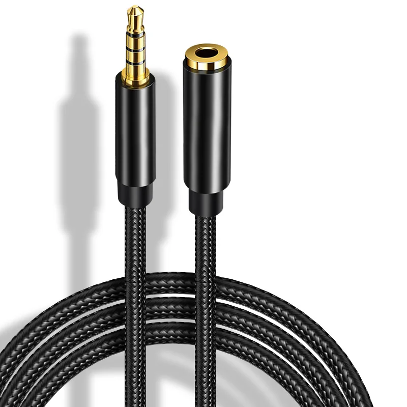 Cable de extensión de Audio estéreo para Samsung, Huawei P20 lite, Xiaomi Redmi 5 plus, auriculares, PC, 3,5mm, nuevo