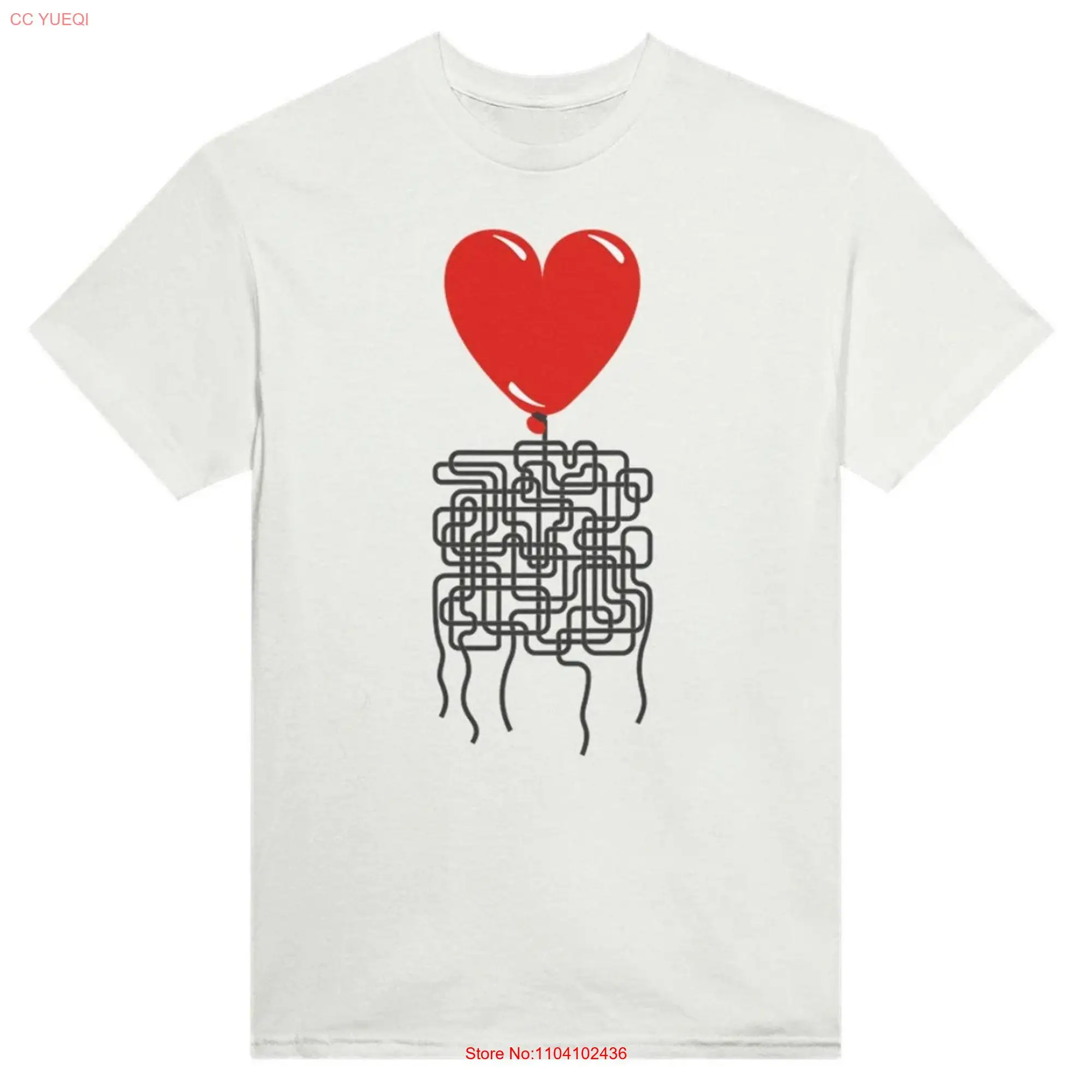 It Is Complicated Heavyweight T Shirt Crewneck Lovers Couplely I Love you Releationship Maze Anti Valentines Day