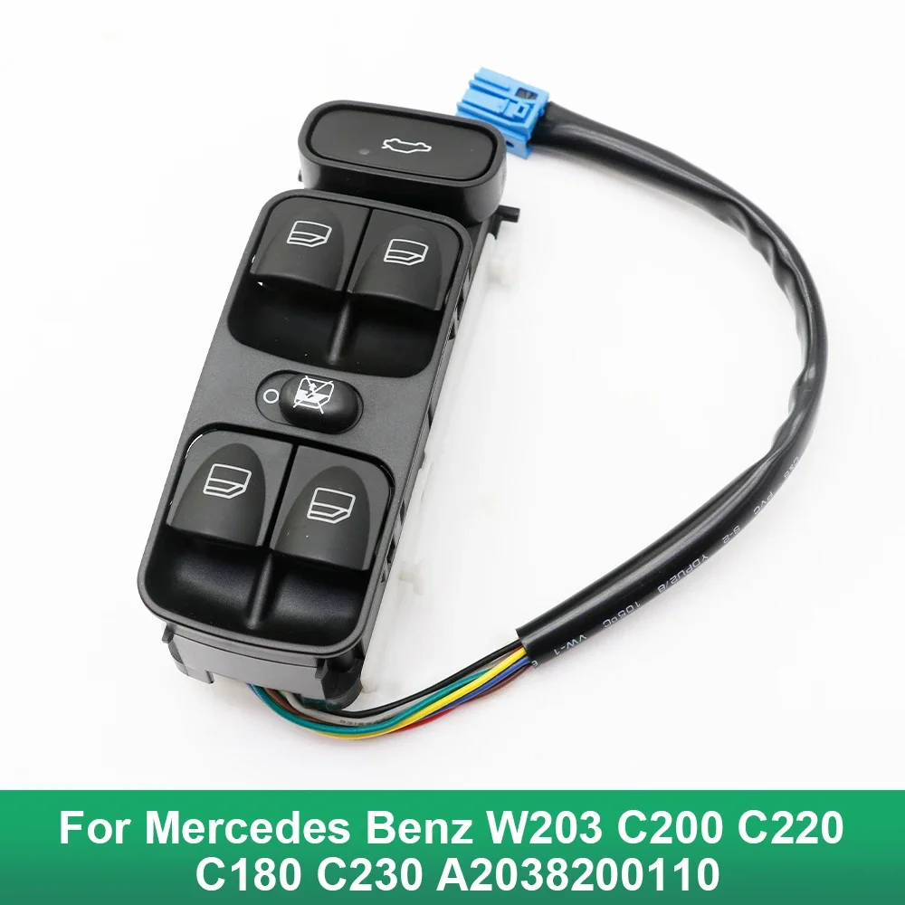 

Кнопка переключателя главного стекла для Mercedes Benz W203 C200 C220 C180 C230 A2038200110 2038200110 2038210679 A203821067 Class