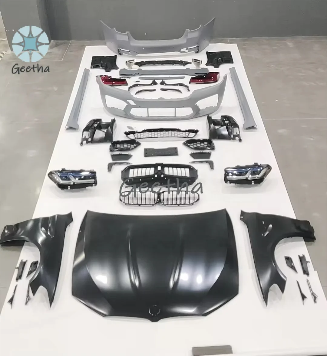

Bodykit for BMW 5 Series F10/F18 Upgrade to G30 Upgrade Facelift with Front and Rear Bumper High Quality Led Adaptive Headlights