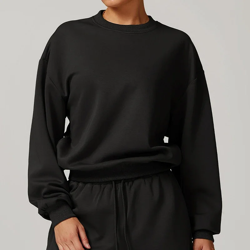 Women Yoga Shirts Outdoor Loose Sportswear Running Workout Athletic Long Sleeve Casual Activewear Sweatshirt Comfortable Apparel