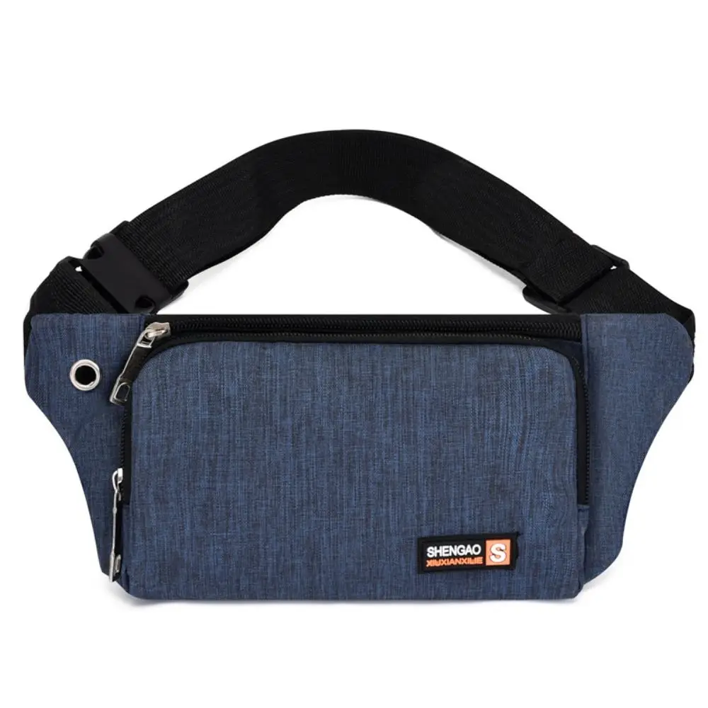 

Fashion Large Capacity Waist Bag Belt Pouch Casual Crossbody Bag Oxford Cloth Chest Bags Women Man