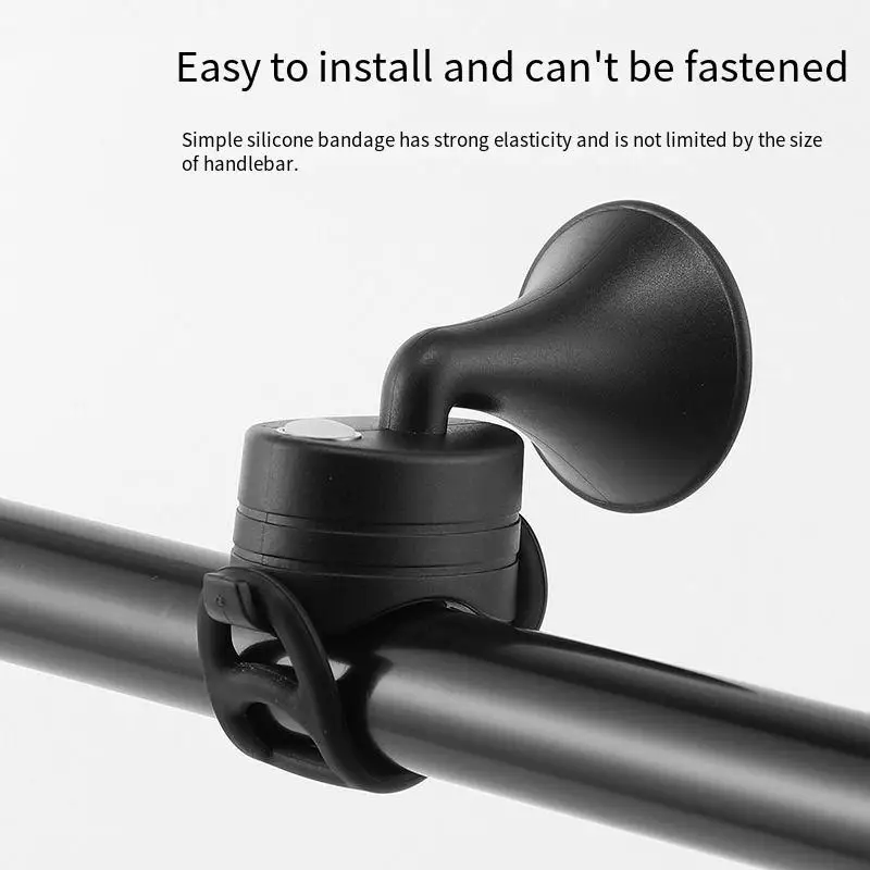 Electric Bike Horn - Loud High-Decibel Bell for Mountain Road Bicycle & Scooter-Rechargeable Waterproof Electronic Cycling Bell