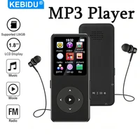 Reproductor de MP3 Bluetooth 5,0, reproductor de música portátil, altavoz incorporado de 1,8 pulgadas, reproductor de música estéreo, compatible con Radio FM, grabación de libros electrónicos