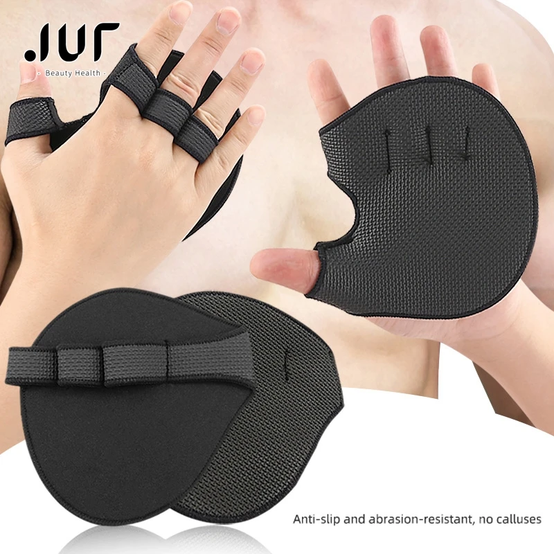 Hand Palm Protector Gym Fitness Gloves Half Finger Lifting Palm Dumbbell Grips Pads Weightlifting Training Glove Gym Workout