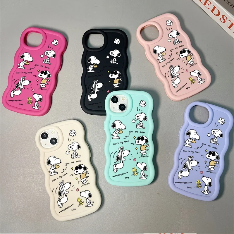 Divertente Snoopy Cassa Del Telefono Per Samsung Galaxy A54 A55 A16 A15 A14 A36 A26 S25 S24 S23 S22 Plus Ultra S20 S21 FE Copertura In Silicone Morbido