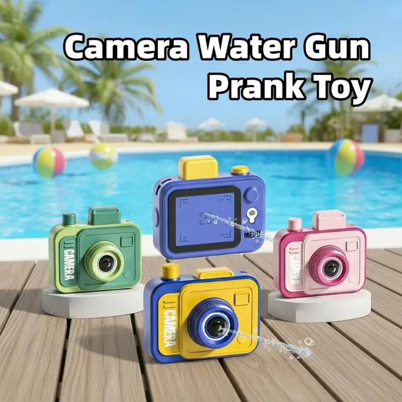 Camera Water  Prank Toy Double Spray Front Back Water  Funny Surprise Gift Kids Summer Pool Beach Party