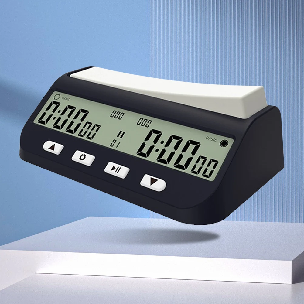 Digital Chess Timer with Basic Delay and Positive Time Features Game Timer Portable Digital Chess Clock for Board Games