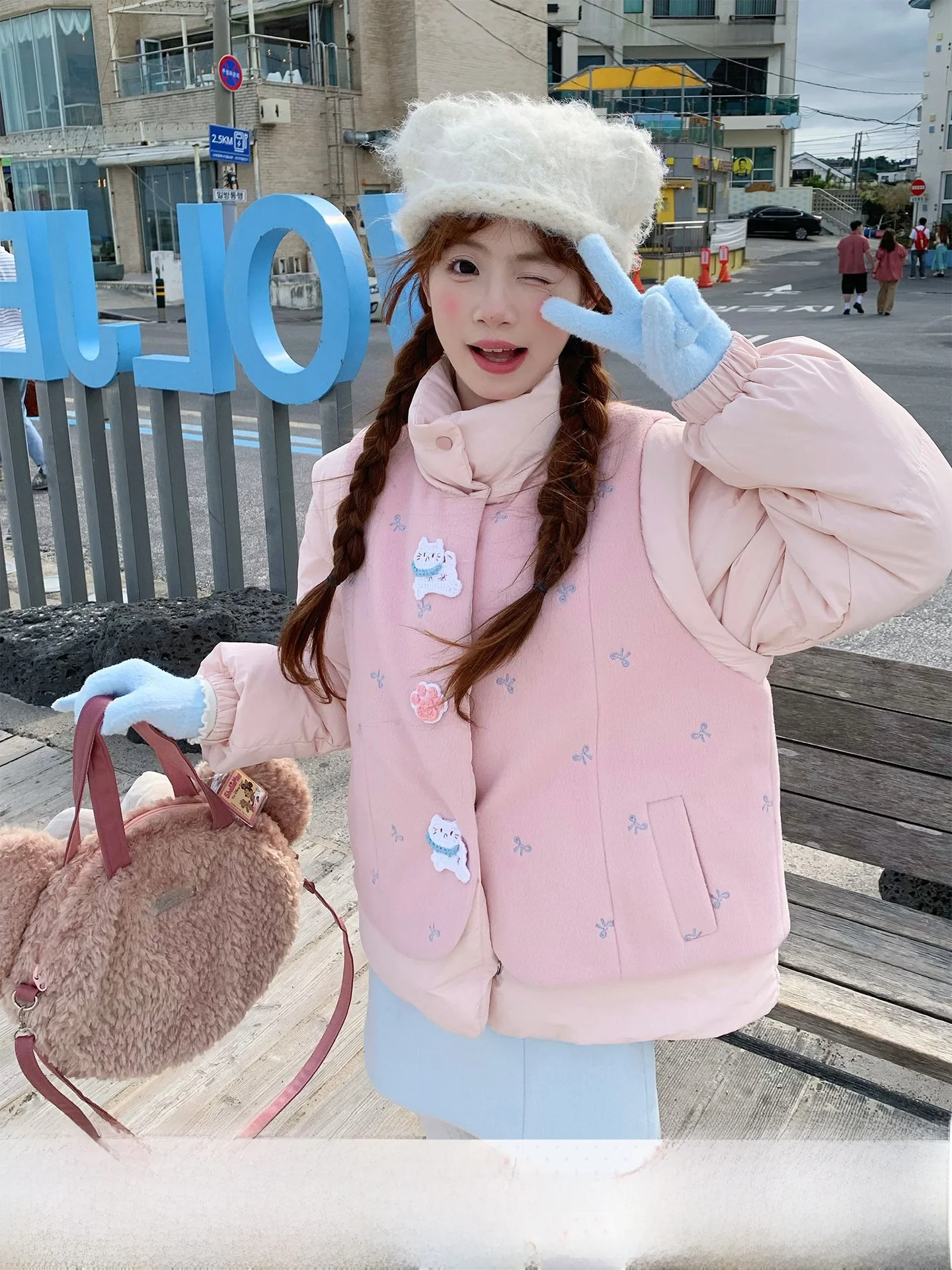 

Женское стеганое пальто Sinsingirl Detachable 90 из белого пуха, розовое, теплое, с длинными рукавами, прямого кроя, для повседневной носки