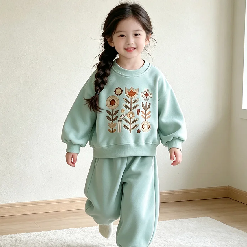 Neue Frühlings- und Herbstmode für Babys und Mädchen, Kinderkleidung, Niedliche Freizeitkleidung, T-Shirt und Hose, 2-teiliges Set, Kleinkind-Sportkostüm, Kinder-Trainingsanzüge – Detail 11