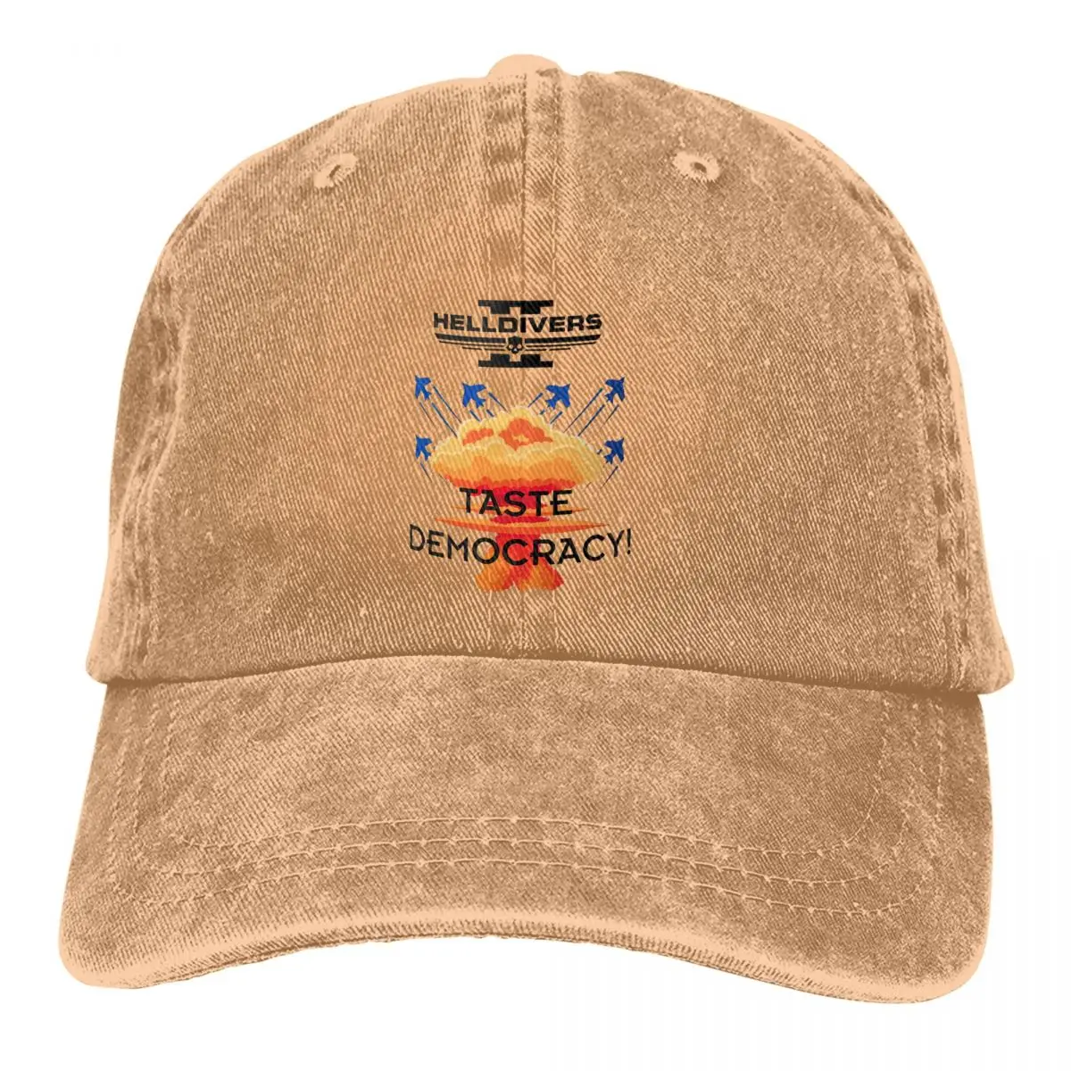 

Taste Democracy Baseball Caps Peaked Cap Helldivers Sun Shade Cowboy Hats for Men Trucker Dad Hat