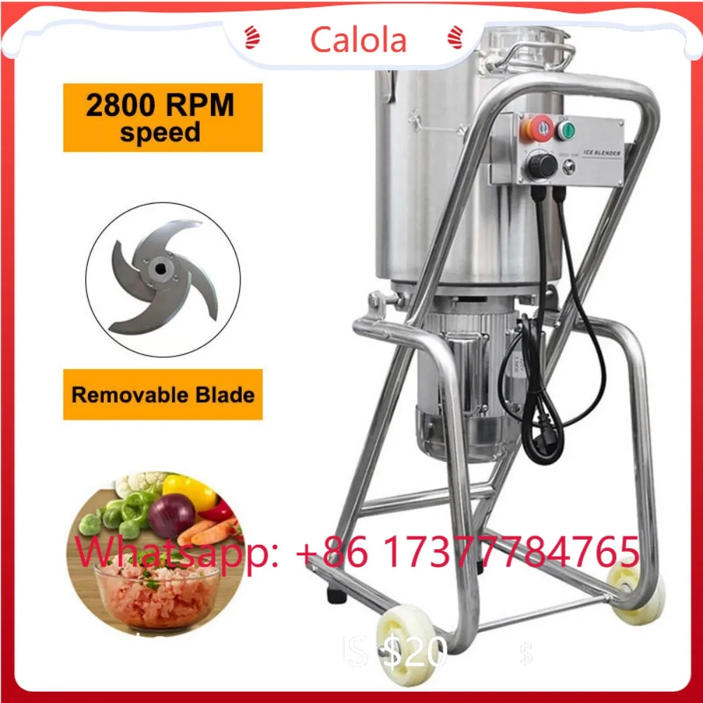 

Commercial Food Processor 25L 32L Mobile Multifunctional Vegetable Shredder Dicer