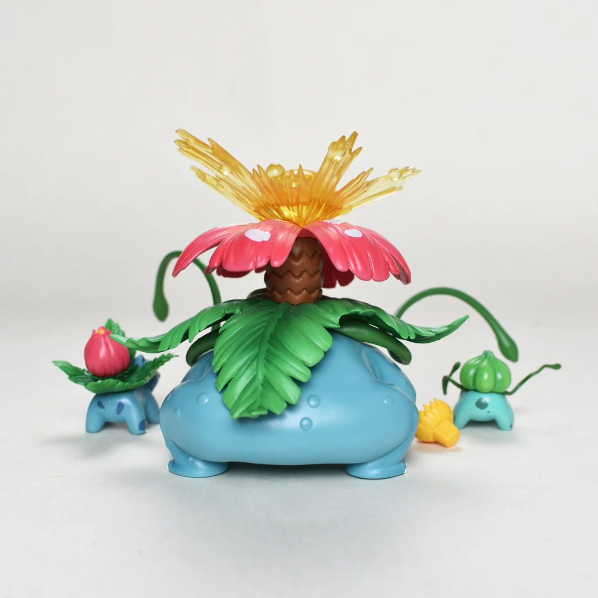 Anime Pokemen Figure Bulbasaur Evolutionary Combination Action Figure Pvc Statue Desktop Ornament Collection Model Toys Gifts