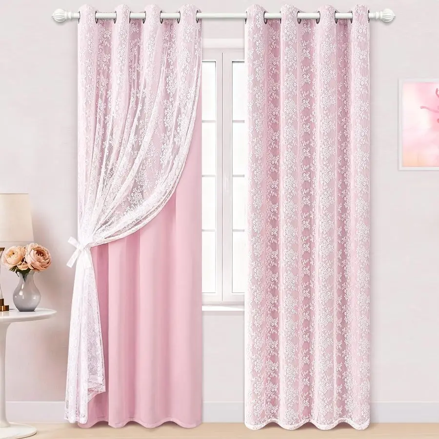 Pink Curtains For G…