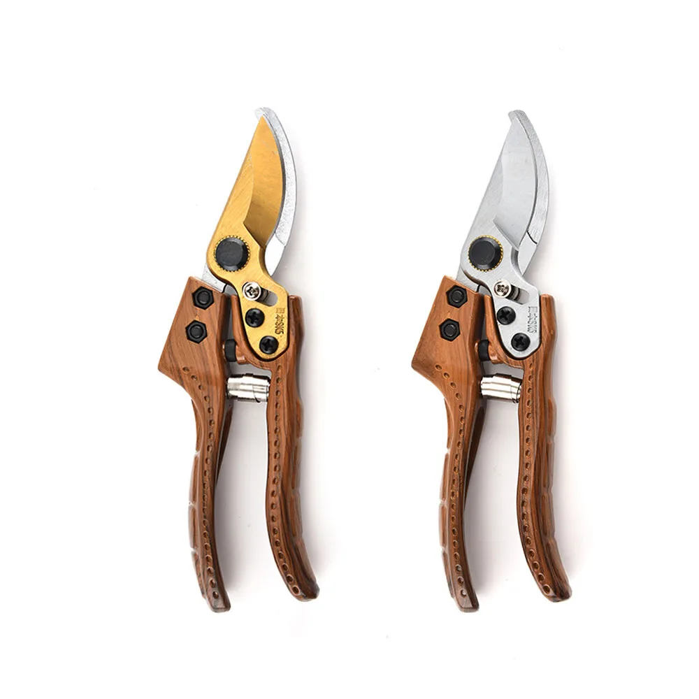 SK5 Steel Bypass Pruning Shears, Garden Scissors with Safety Lock comfort Grip Scissors for Plant Tree Trimming Sharp Scissors