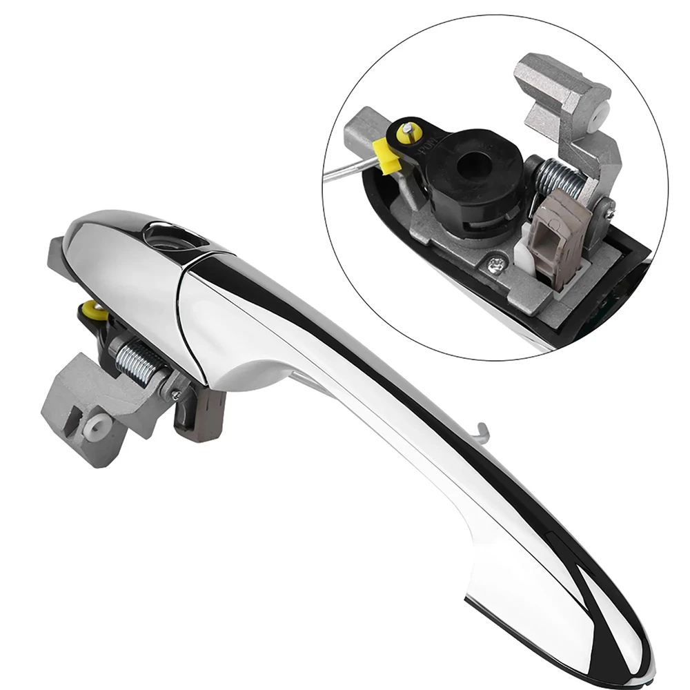 

​Car Exterior Door Handle Chrome Left Hand Drive Exterior Outer Door Handle 68069943AC for Fiat 500 2012-2018