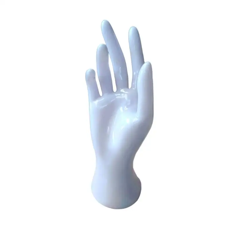 31BB Bracelet Ring Display Hand Stand PVC Jewelry Holder for Countertop Livestream Presentation and Photo Props