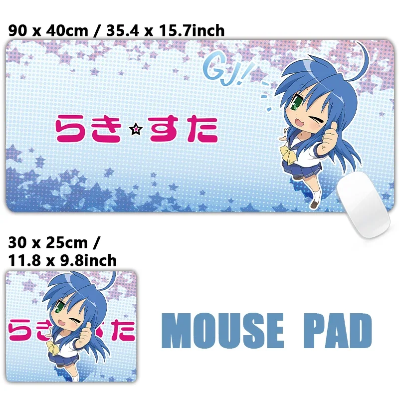 Lucky Star Konata Kawaii süßes großes Mauspad, Tastaturpad, Anime-Spiel, Mauspad