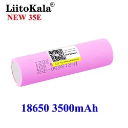 official New Liitokala 3500mAh 3.7v 25A high-power INR18650 power tool 35E prime mover 18650 lithium battery