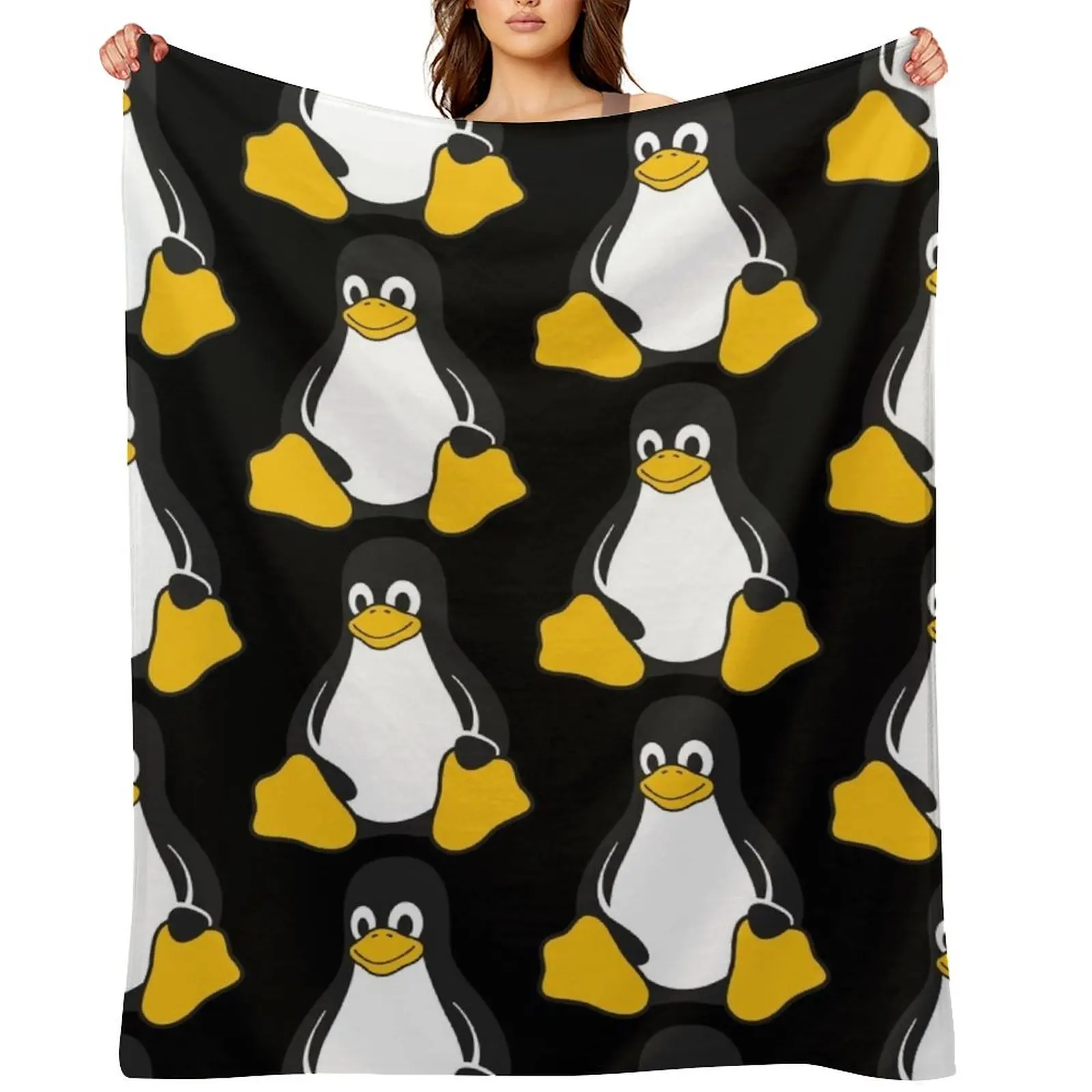 Linux Tux Throw Bla…