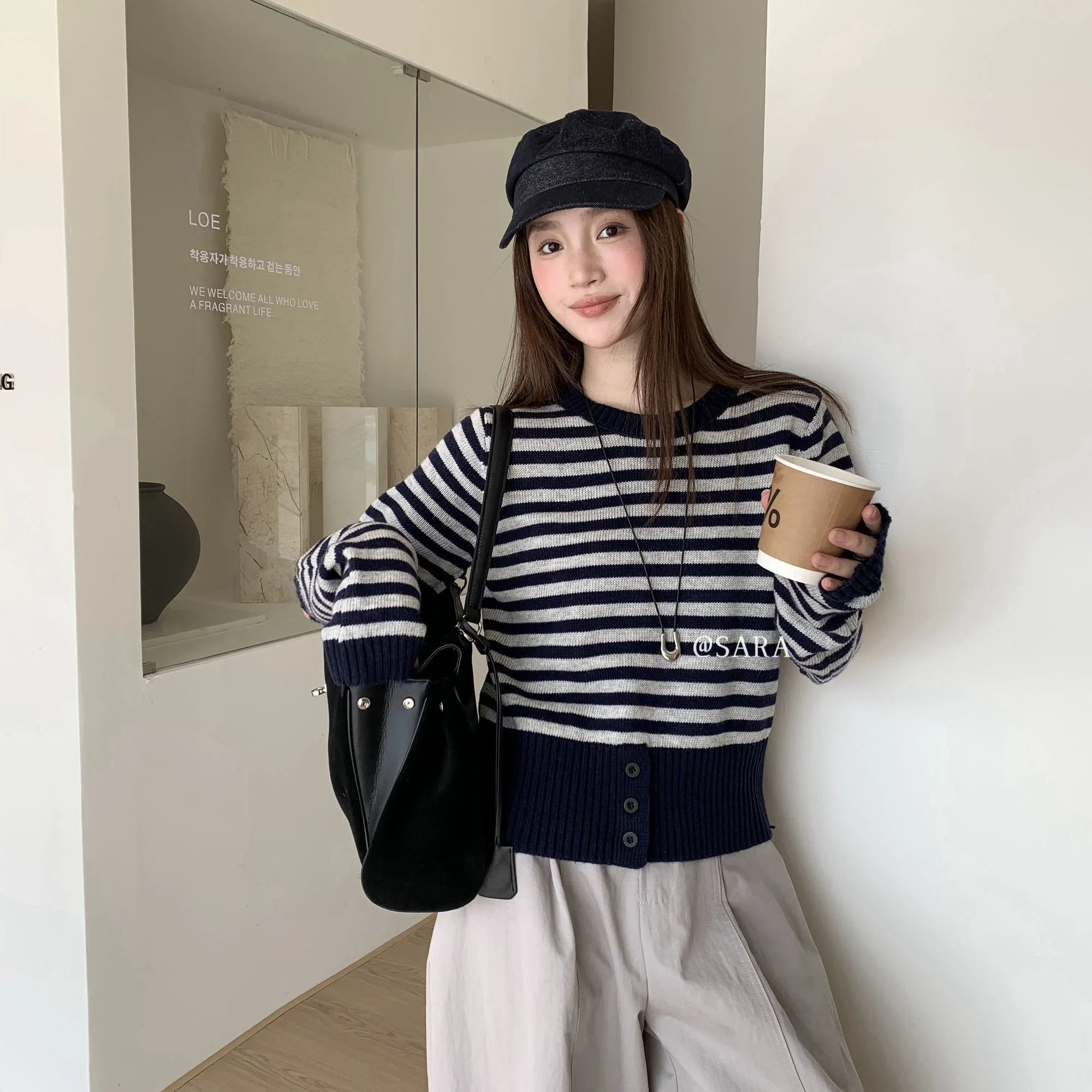 

Detachable Sleeve Knitted Sweater Women With Neck Winter Mohair Rollneck Thicker Mid-Length Velvet British Style Homewear Gray