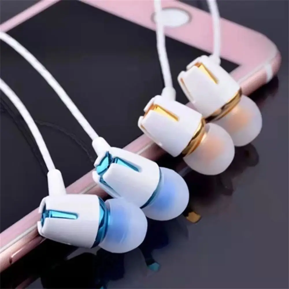 Metal HiFi Sound Wired Earphones With Mic For Phone 3.5mm In-ear Earphone Noise Cancelling Stereo Bass Earbuds Phone Headset