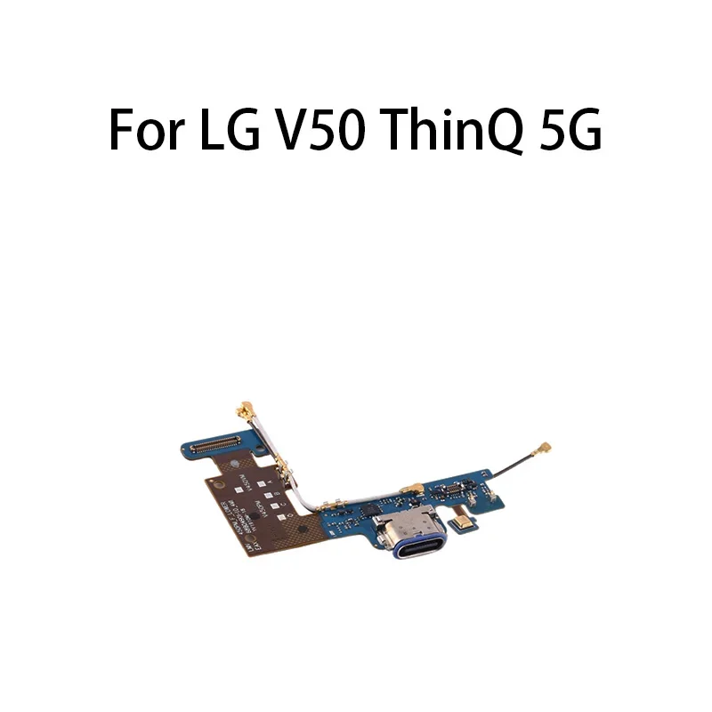 USB تهمة ميناء جاك موصل هيكلي شحن مجلس ل LG V50 ThinQ 5G / LM-V450PM LM-V450VM