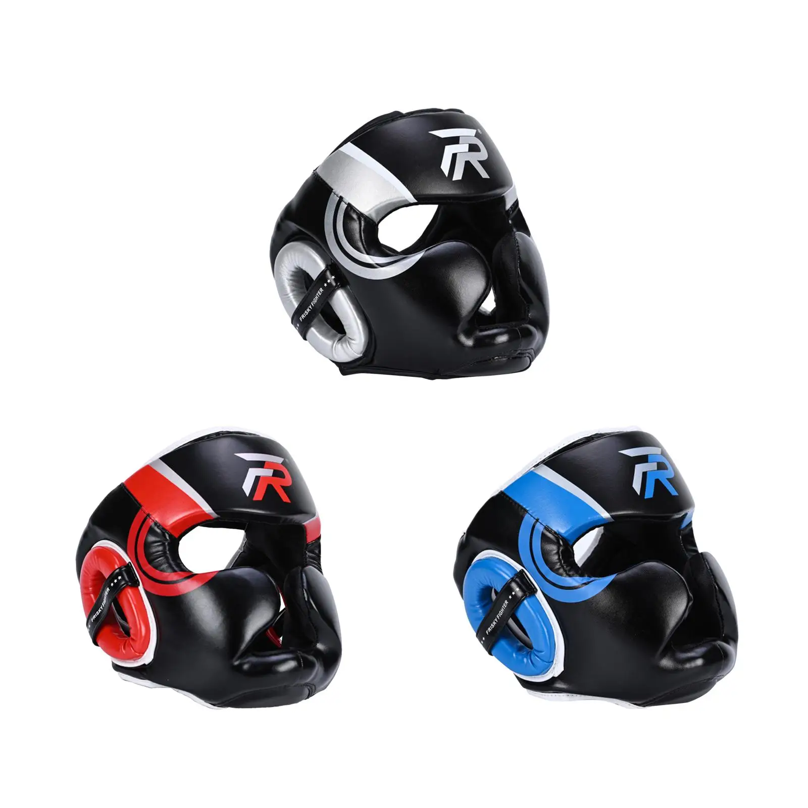 Boxing Headgear Ventilated Full Coverage Adjustable Thickened Full Face Protection Mma Sparring Training Grappling Taekwondo