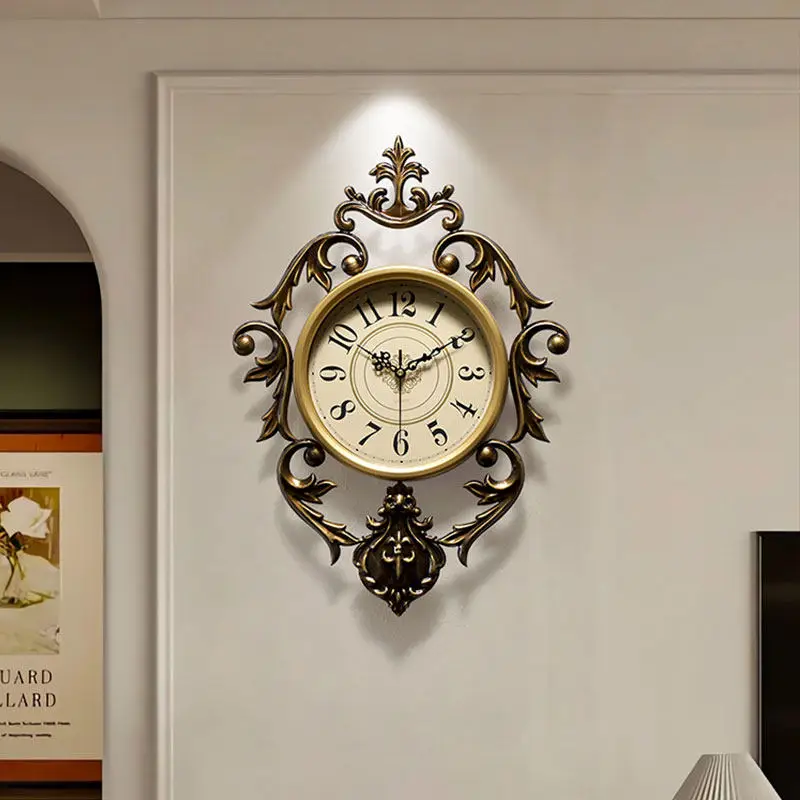 Upgrade Fashion Wall Clock Gold Unique Elegant Design Metal Digital Wall Clock Bedroom Nordic Relojes De Pared Home Decor Items