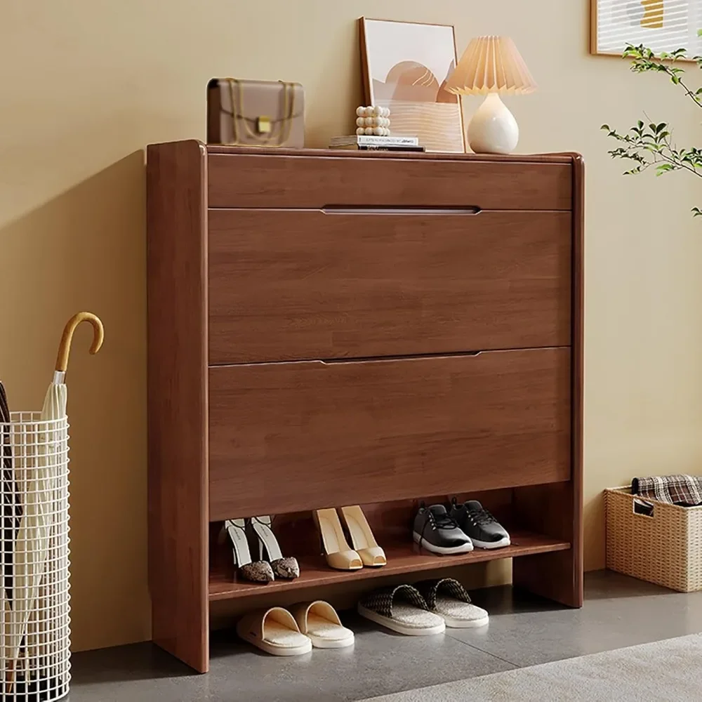 Ultra Slim Shoe Storage, Shoe Racks Storage Cupboard Hallway, Free Standing Tipping Bucket Shoes Storage Cabinet