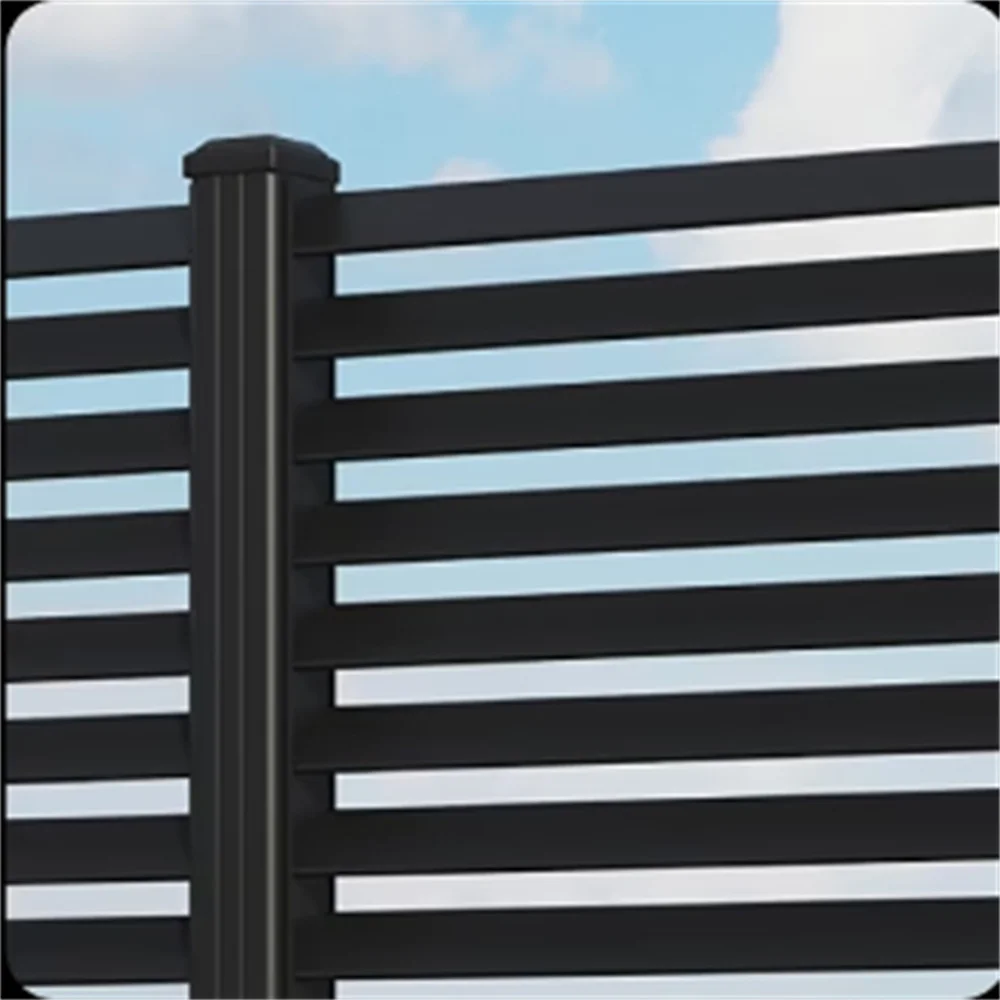 الألومنيوم سياج فاصل كامل مخصص الربط لوحة الألومنيوم الألومنيوم آخر الديكور في الهواء الطلق الخصوصية شريحة جدار الشاشة