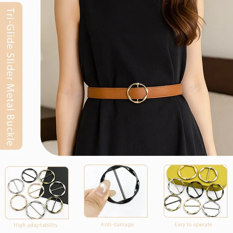 

5/10/20Pcs 35/40mm Metal Round Circle Clip Buckles Silk Scarf Adjust Ring Belt Buckle Scarves Decoration Slider Sewing Button