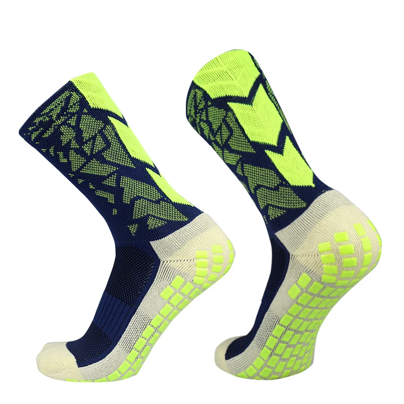 New Camo Outdoor Sports Breathable Sweat-Wicking Soccer Socks Competition Training Non slip Silicone Football Socks