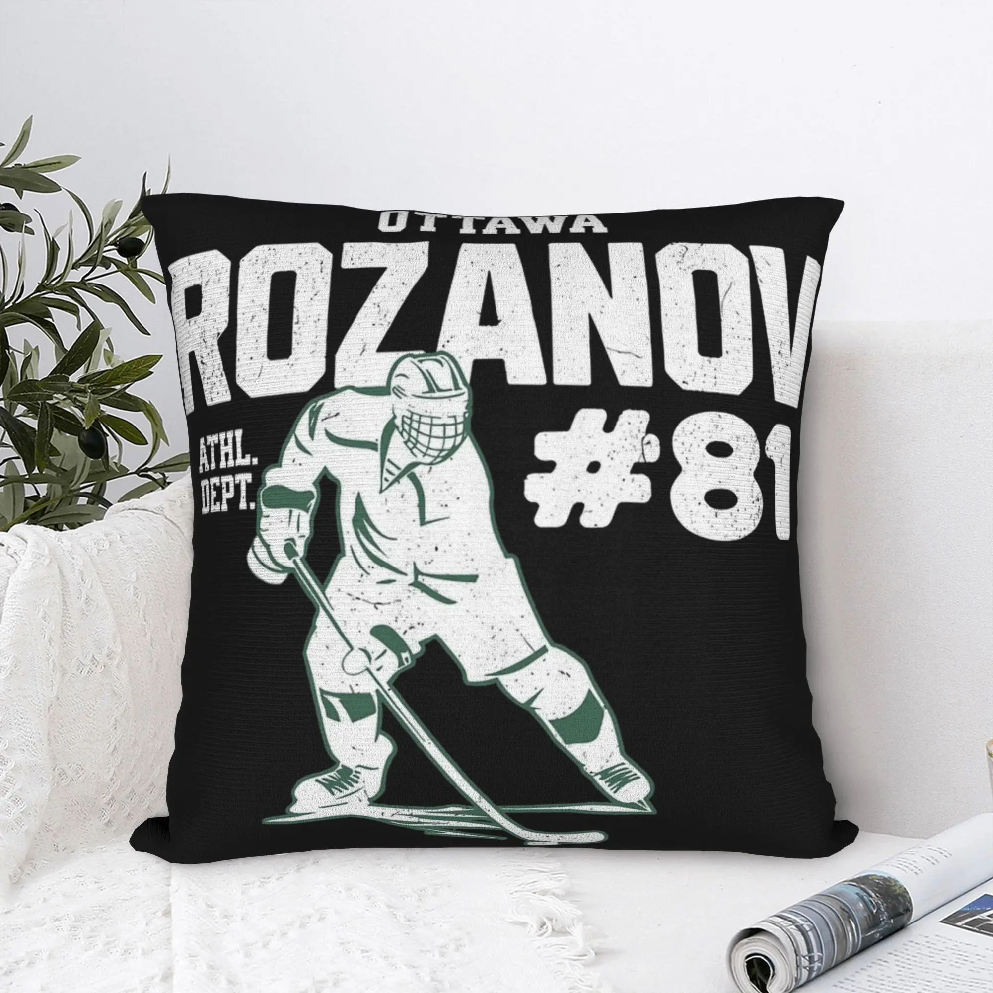 

Rozanov 81 Hockey Romance Heated Rivalry Pillowcase Printed Cushion Cover Decoration Throw Pillow Case Cover Home Zippered 18"