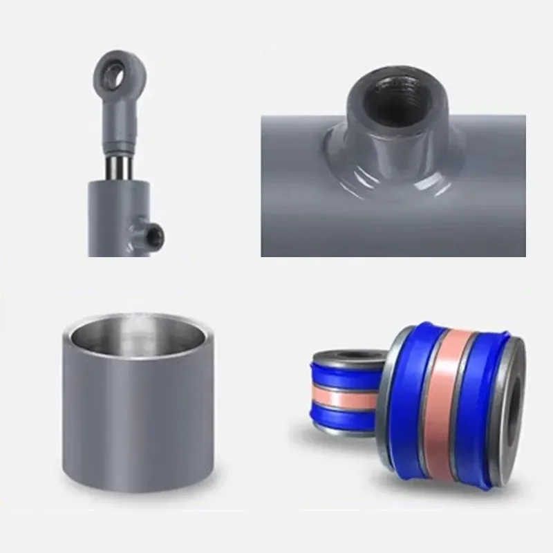 Personalizado 5 toneladas 63 diâmetro do cilindro dobradiça eixo cilindro hidráulico balanço médio eixo ângulo jack