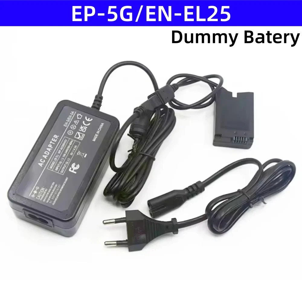 

EP-5G DC Coupler EN-EL25 Dummy Battery EH-5B EH-5A EH-5 AC Power Adapter MH-32 Supply Charger for Nikon ZFC Z30 Z50 Camera