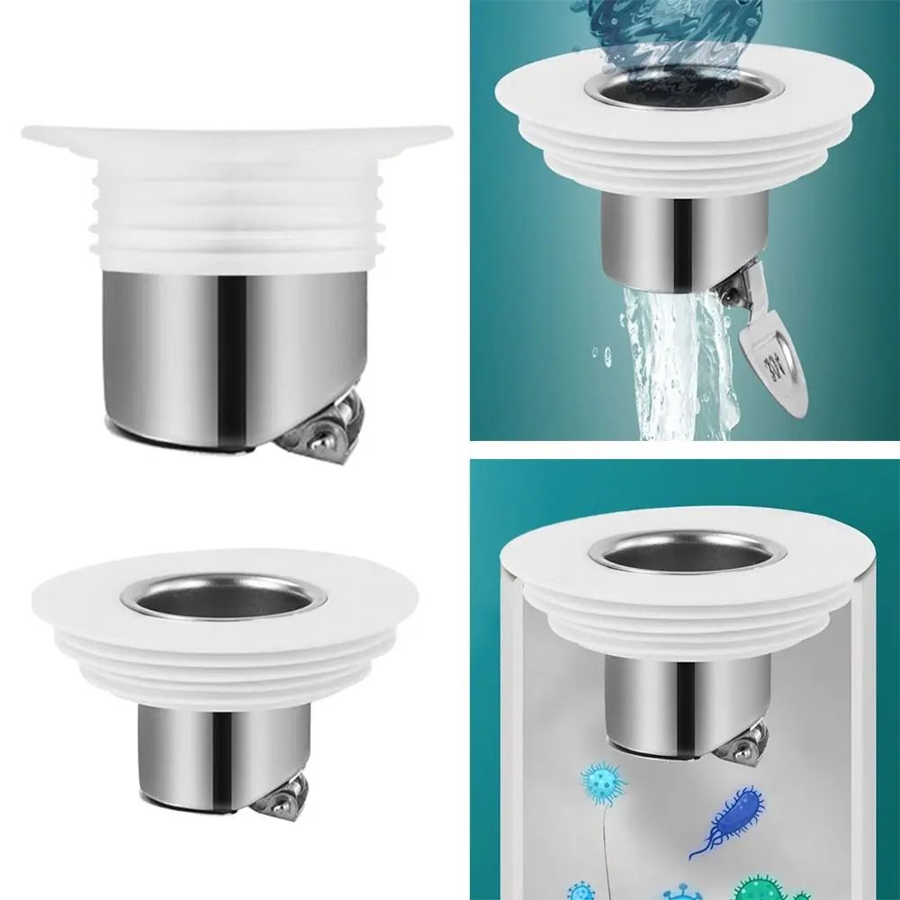 Anti Odor One Way Valve Drain Core Stainless Steel Kitchen Sewer Water Pipe Plug Insect Prevention Bathroom Shower Drainer