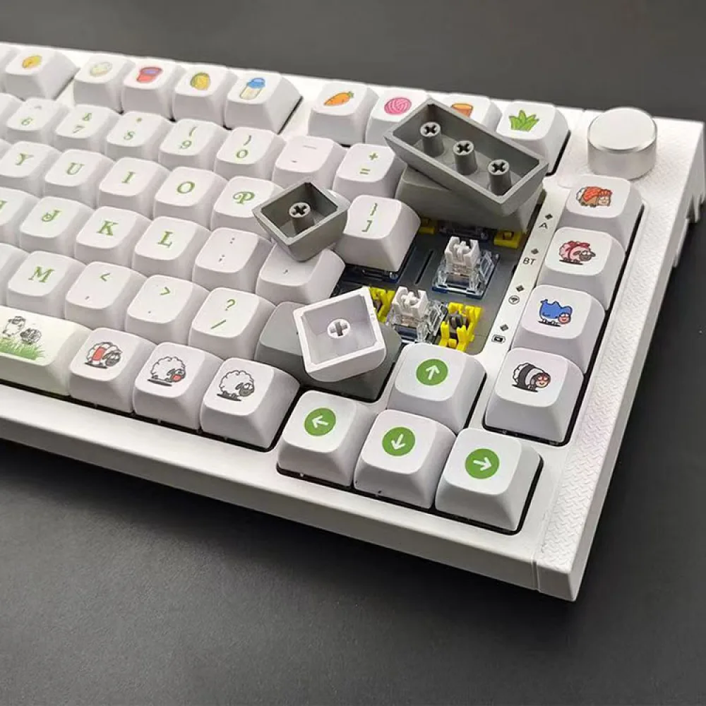 Ensemble de touches de clavier mécanique pour sublimation thermique, résistant à l'usure, accessoires de remplacement