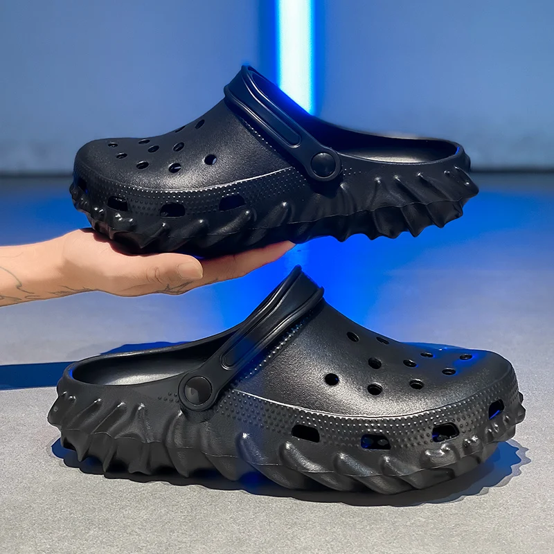 

Повседневные модные тапочки из ЭВА с закрытым носком, парные, нескользящие, на толстой подошве, с эффектом ходьбы по облакам, для дома и улицы, плоские