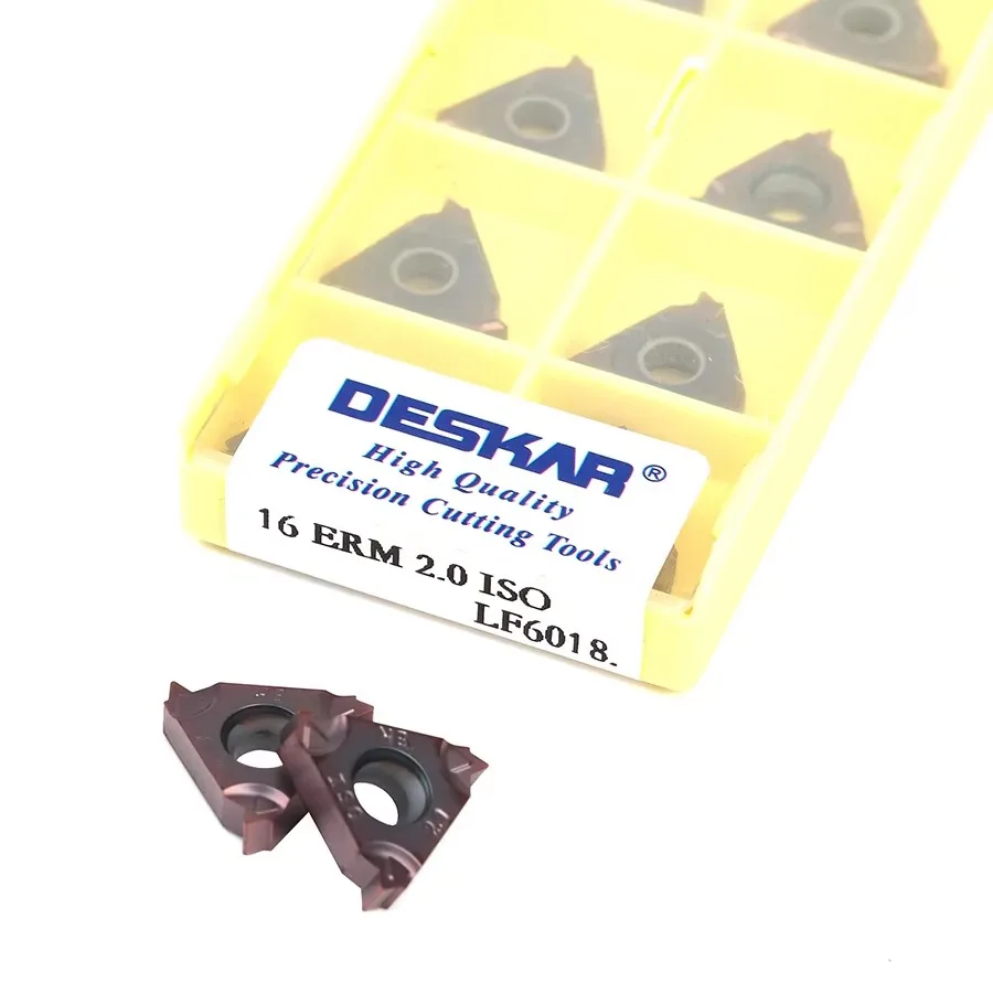 

DESKAR 16ERM/16IRM1.0ISO 1.5ISO 2.0ISO 2.5ISO 3.0ISO LF6018 Numerical Control Lathe Threaded Turning Tools Cutting Blade Cutter